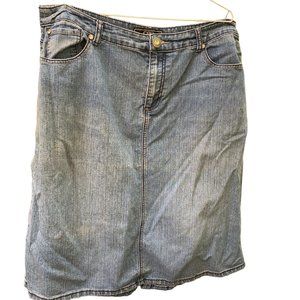 Cato Woman Denim Skirt SZ 16W